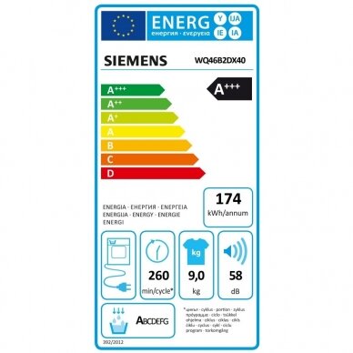 Džiovykla Siemens WQ46B2DX40 1