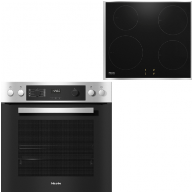 MIELE orkaitė H 2266-1 I ACTIVE su indukcine kaitlente KM 7001 FR Juoda