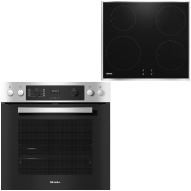 MIELE orkaitė H 2267-1 IP ACTIVE su indukcine kaitlente KM 7001 FR Juoda