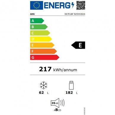 Šaldytuvas AEG EK7E18F 2