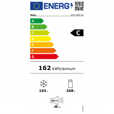 Šaldytuvas Miele KFN 4395 CD Baltas 2