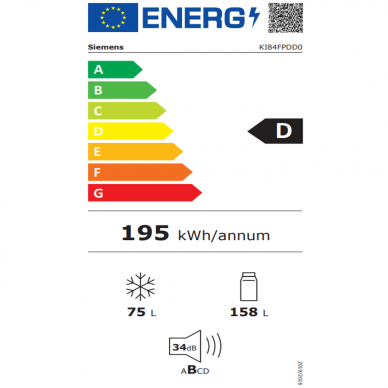 Šaldytuvas Siemens KI84FPDD0 2