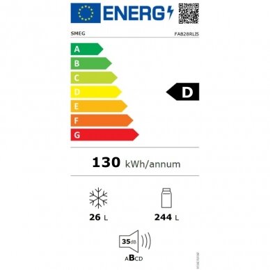 Šaldytuvas SMEG FAB28RLI5 2