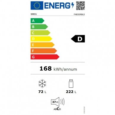 Šaldytuvas SMEG FAB30RBL5 2