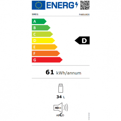 Šaldytuvas SMEG FAB5LRD5 1